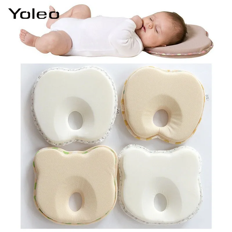 Newborn Infant Baby Anti Roll Pillow Flat Head Neck Prevent Infant Support Baby Toddler Sleep Protection Pillow Gifts