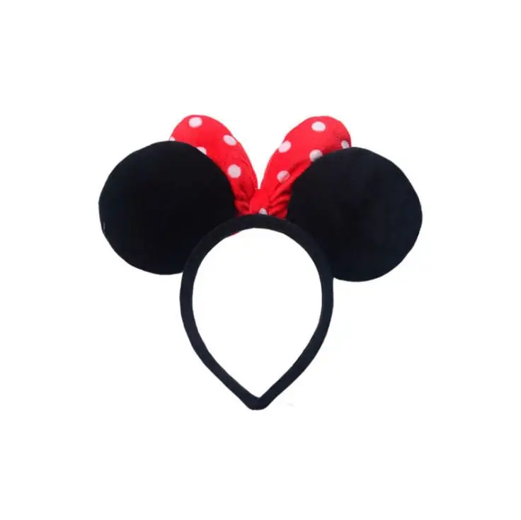 Disney подлинные уши Минни Маус головной убор Микки головы украшение для волос с
