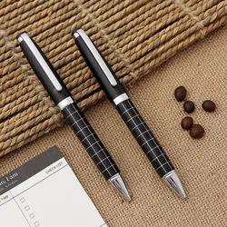 Бизнес металлическая вращающаяся сетка шариковая ручка рекламный подарок для бизнеса ручка девушка черные чернила шариковые ручки