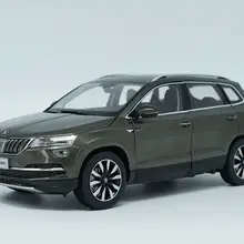 1:18 литая модель для Skoda KAROQ Sportline коричневый внедорожник игрушечный автомобиль миниатюрная коллекция