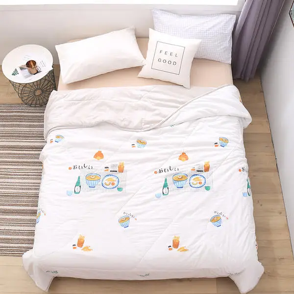 

Summer Blanket Air Conditioner Cool Thin Quilt Comfortable Kids Adults Comforter Washed Cotton King Twin Size Comforters Duvets