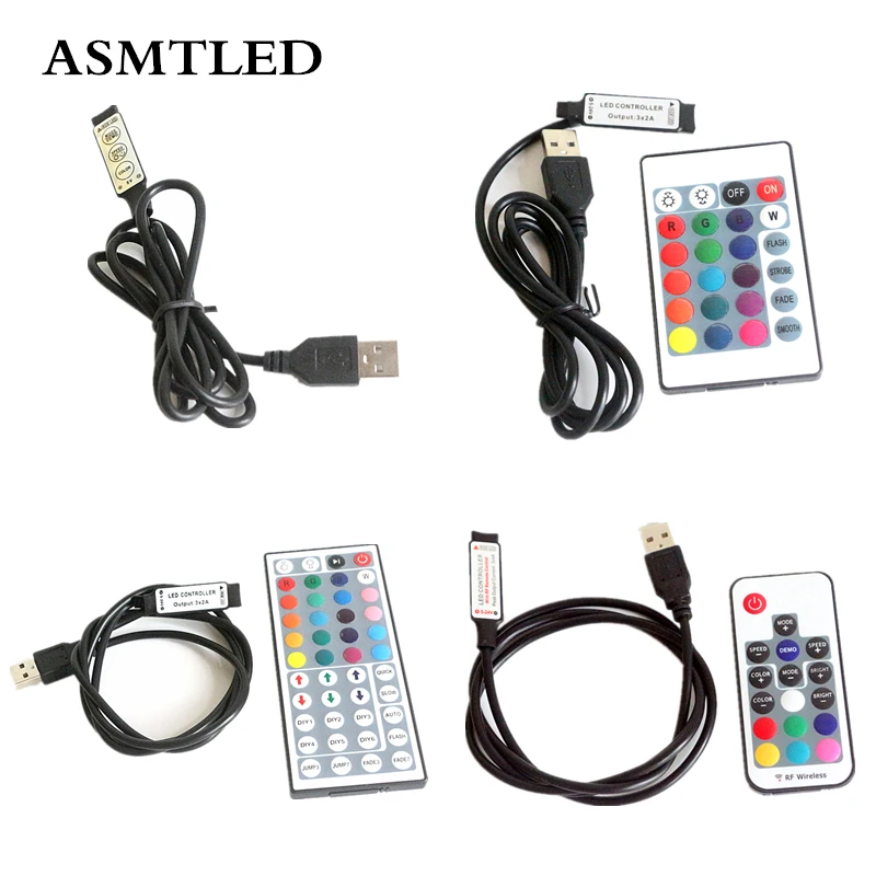 RGB контроллер для светодиодных ленсветильник DC 5 В 12 24 а|rgb led controller|usb rgb controllerled