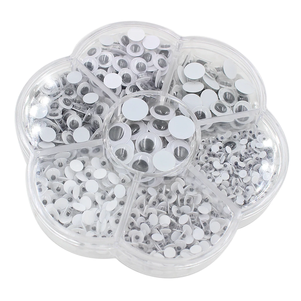 700 Pieces Wholesale Self-Adhesive Wiggle Eyes Holiday Decorations Scrapbooking Movable Eyes Decor Accessories