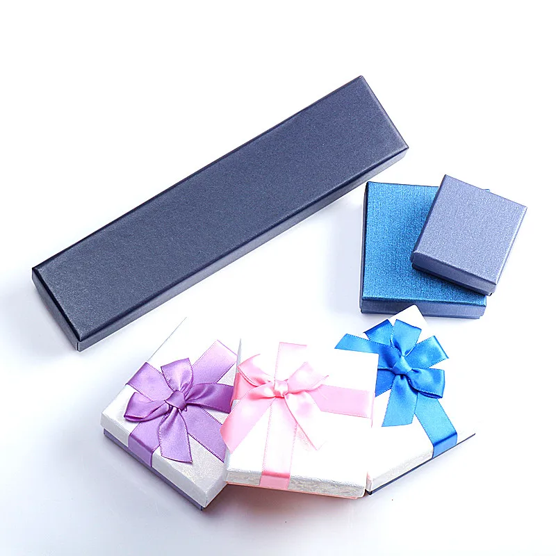 

Again Jewel Nice Paper Square Ring Earring Necklace Jewelry Gift Box Case Display