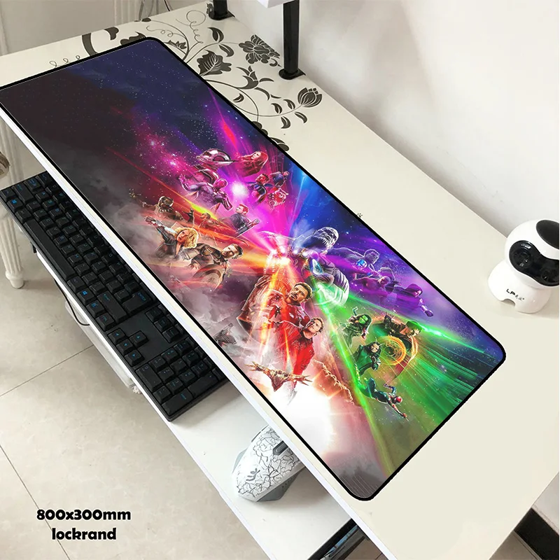  New arrival 80*30cm Mouse pad Avengers Infinity War anime Gaming XL Large Grande mouse pad gamer Ke