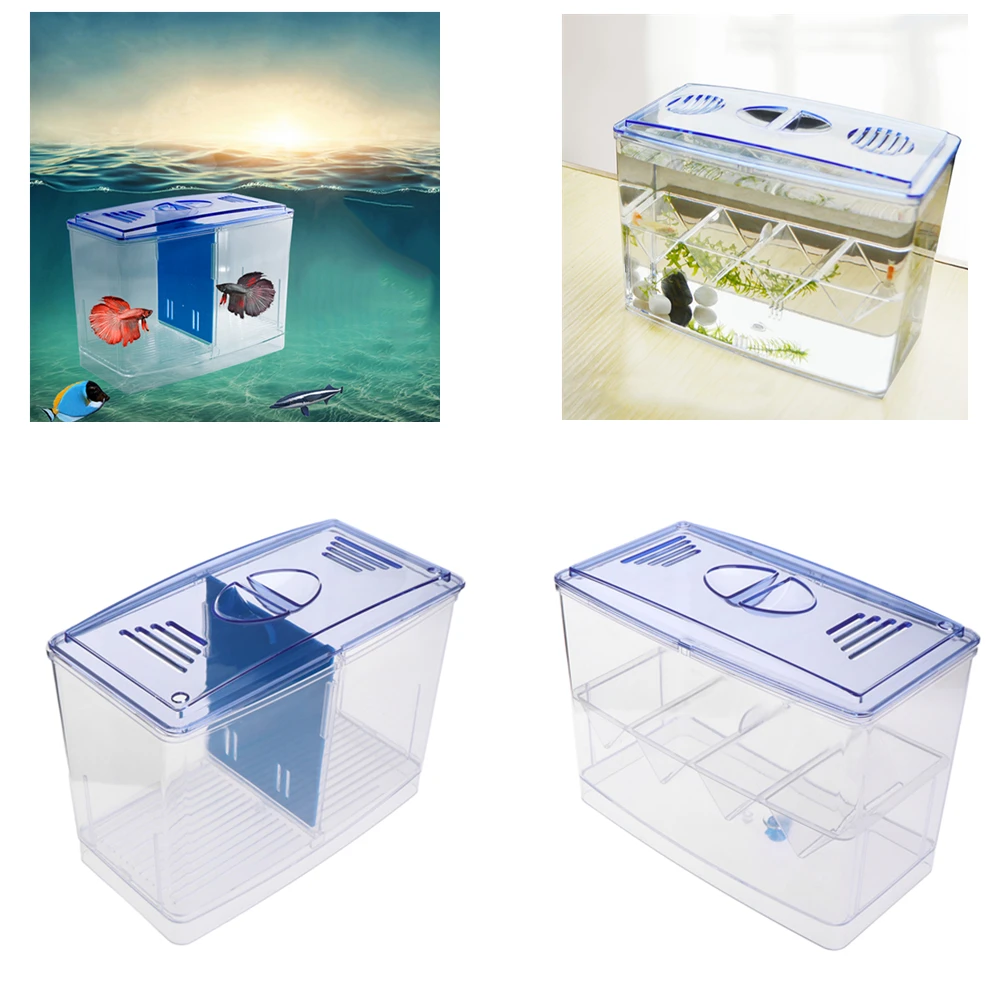 Multi functional Aquarium Incubator Fish Tank Clear Separative Box