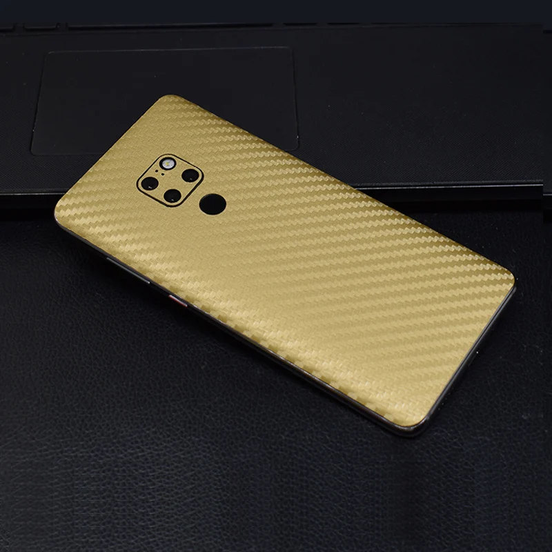 3D Carbon Fiber Film For Huawei Mate 20 Pro Leather Wooden Skin Back Stickers For Huawei Mate 20 Pro Protective Film Mate 20 Pro (4)
