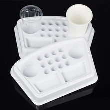 12 picese одноразовые EZ пластиковые татуировки решение Рабочая пластина татуировки чернила держатель чашки для татуировки иглы Советы татуировки аксессуары