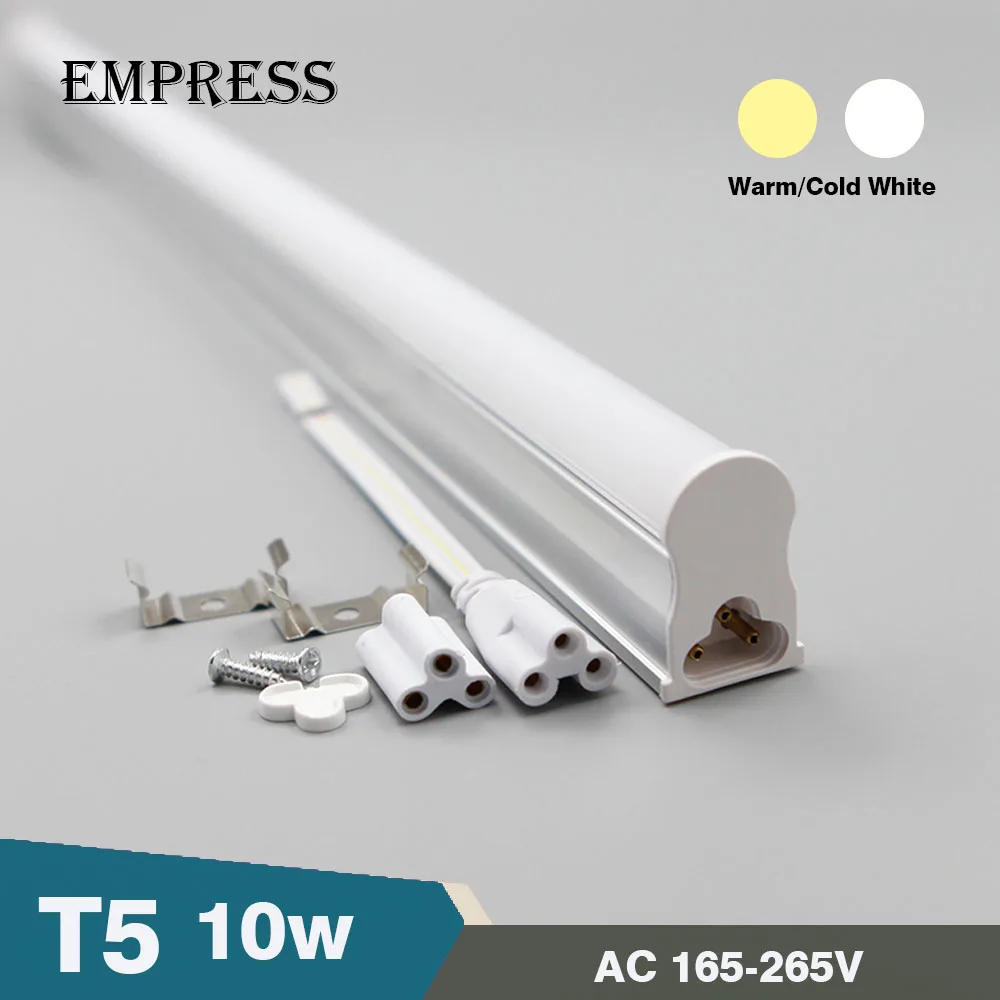 

T5 Led Tube Light T5 Lampada Lamp 600mm AC165-265V LED Fluorescent Tubetes 10W Led Wall Lamp T5 neon Bulb Light Warm Cold White