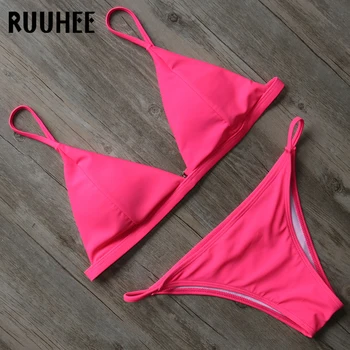 

RUUHEE Bikini Swimwear Swimsuit Women Bating Suit Push Up Brazilian Bikini Set 2018 Female Beachwear Swimming Suit For Women