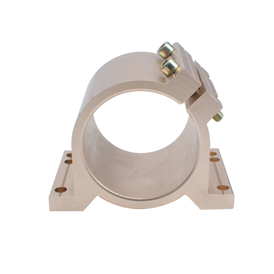 New arrived Gold Type 80 MM Fixture Clamping Bracket Spindle Motor Clamp For CNC Engraving Machine Spindle Motor Power Tools