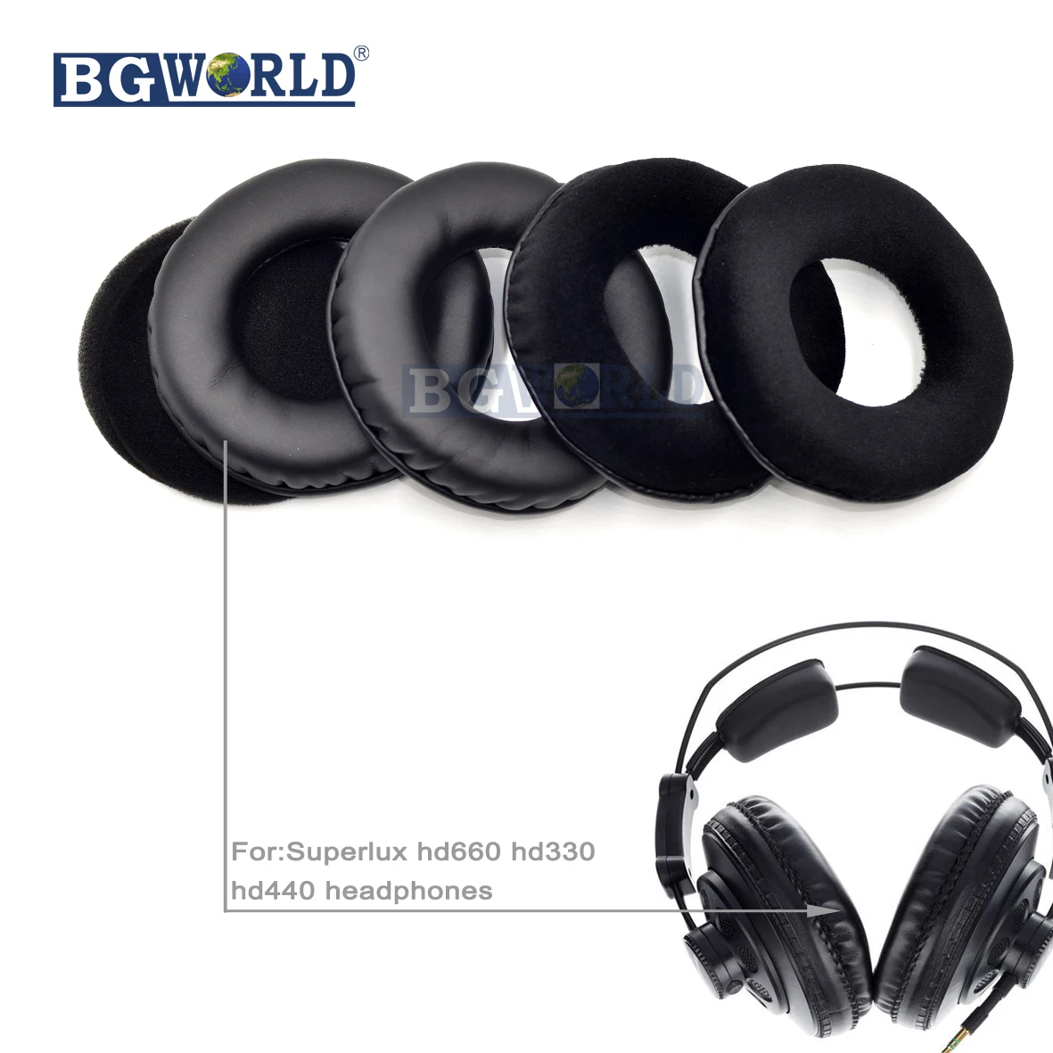 BGWORLD Ear pads earpad cushion foam 