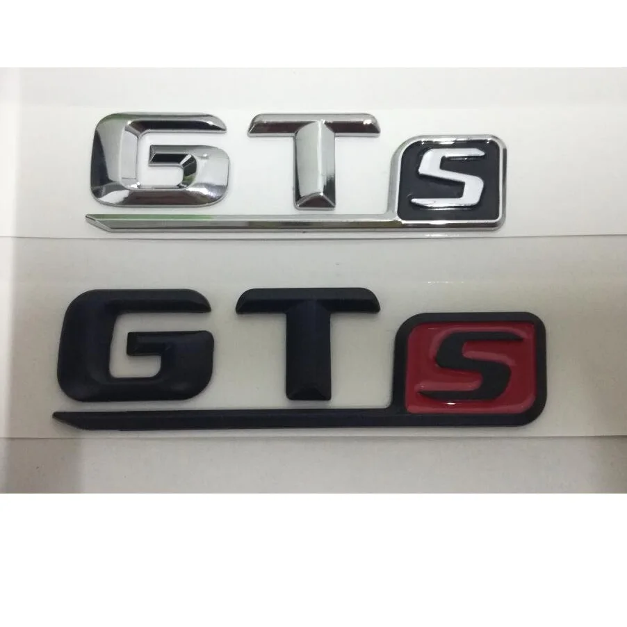 Для Mercedes Benz AMG хромированные черные красные буквы GTS слова GT S автомобильные крышки багажника губы передняя эмблема эмблемы значки наклейка