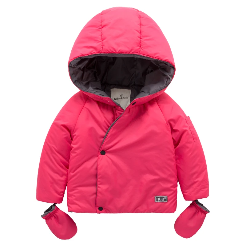 

Children wear gloves jacket coat 2016 new Korean thickened female baby boy padded winter clothing