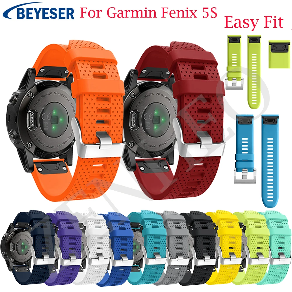 

20 MM Silicone Quick Release Watch Band For Garmin Fenix 5s Plus Wrist Strap Watchband For Garmin Fenix5s Plus Replacement Band