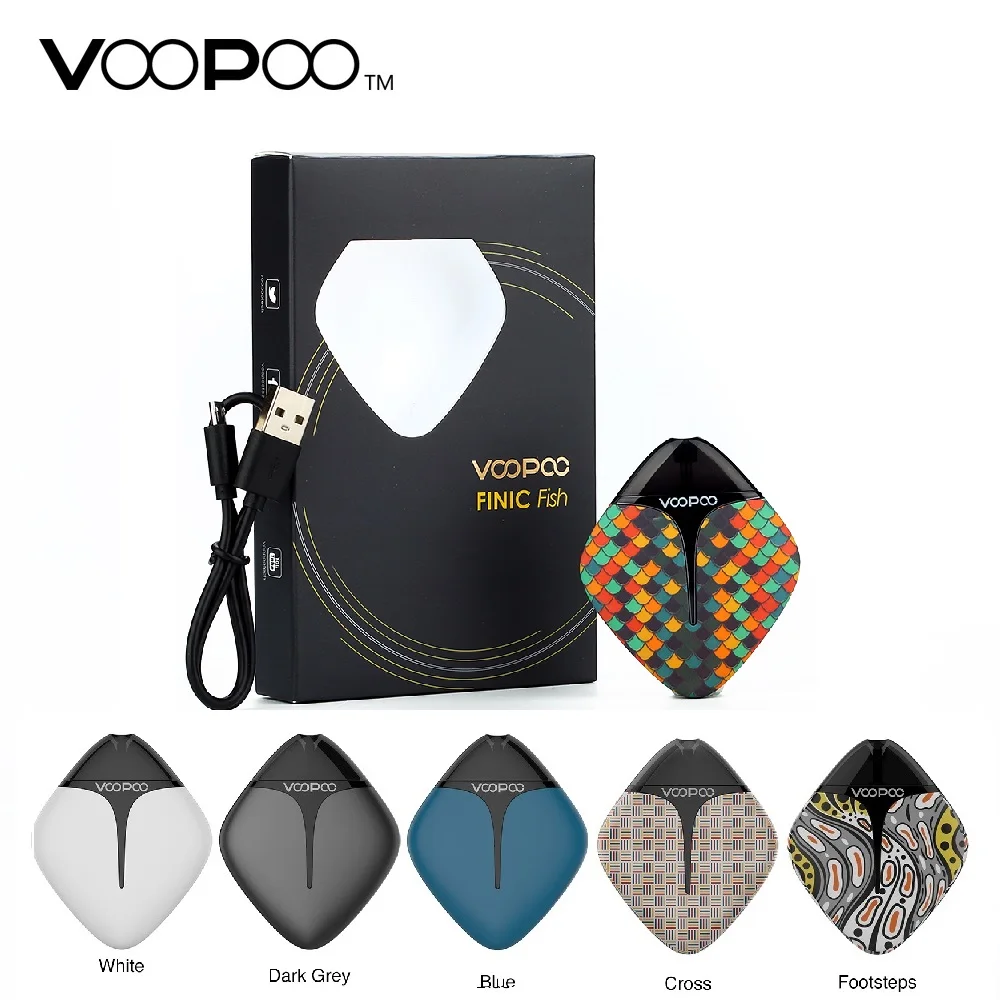 

VOOPOO FINIC Fish Pod Vape Kit with 350mAh Built-in Battery & 1.7ml Capacity Pod Portable Fish Shape E-cig Vape Kit Vs Drag Nano