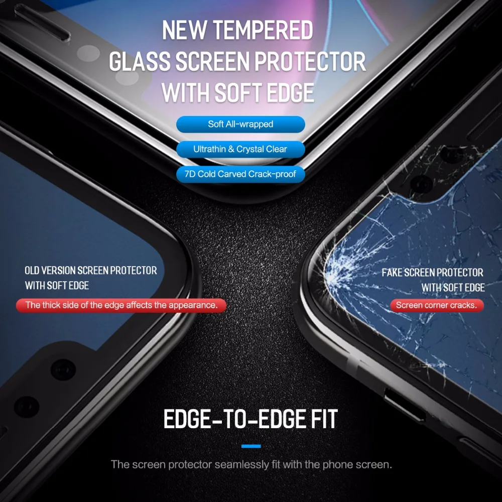  Rock 023mm Screen Protector Gehärtetem Glas Für iPhone Xr Schutz Gehärtetem Glas Film Abdeckung Fre