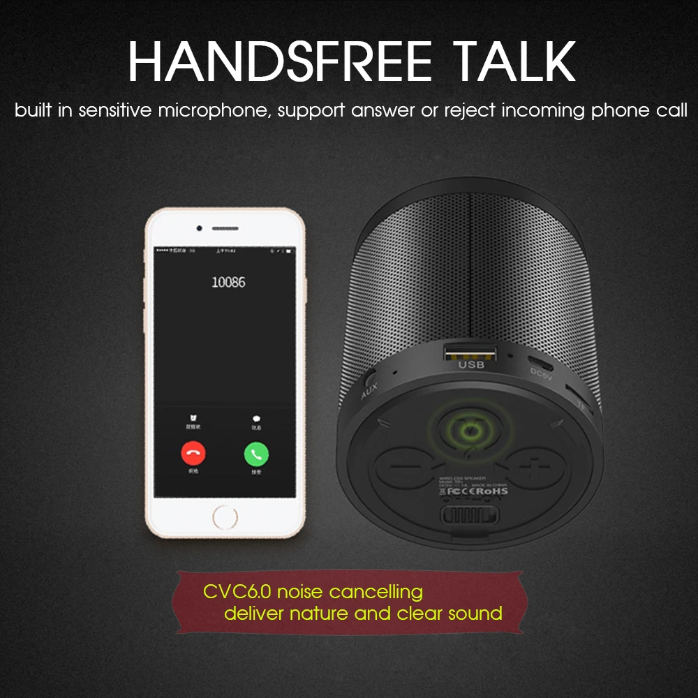 Bluetooth Колонка ZEALOT S5 2 портативная беспроводная с микрофоном| |