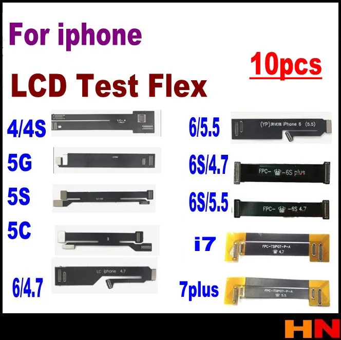 imágenes para 10 unids pantalla táctil pantalla lcd extensión tester prueba flex cable para el iphone 4 5S 4S 5 5c 6 6 6 s 6 s 7 más extendida de pruebas imágenes para 10 unids pantalla táctil pantalla lcd extensión tester prueba flex cable para el iphone 4 5S 4S 5 5c 6 6 6 s 6 s 7 más extendida de pruebas
