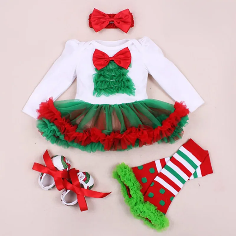 

4Pcs/Set 13 Styles Autumn Winter for Girls Christmas Series New Year Clothes Kid Long Sleeve Dress Children'S Clothing Sets