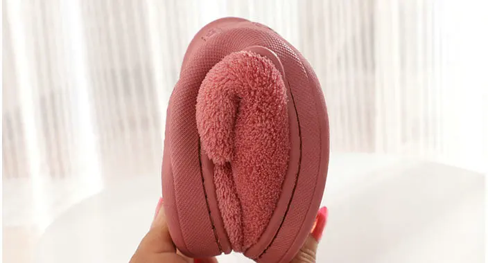 2018 Soft New Winter Warm Bedroom Winter Home Slippers Shoe Women Men Soft Cozy Cotton Shoes Woman Slipper (15)