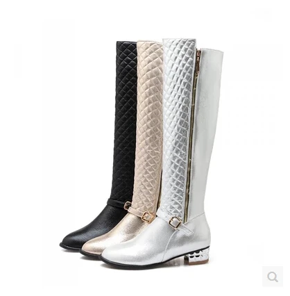 

2017 Japan and South Korea with the new fashion with a large code in the thick boots with sweet boots Knight boots wild boots