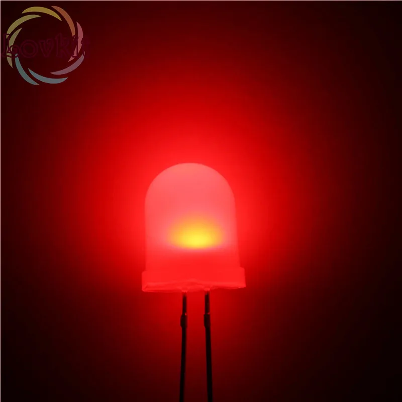20pcs High Quality 10mm Round top Diffused Red LEDs 10MM Ultra Bright Emitting Diodes Lamp