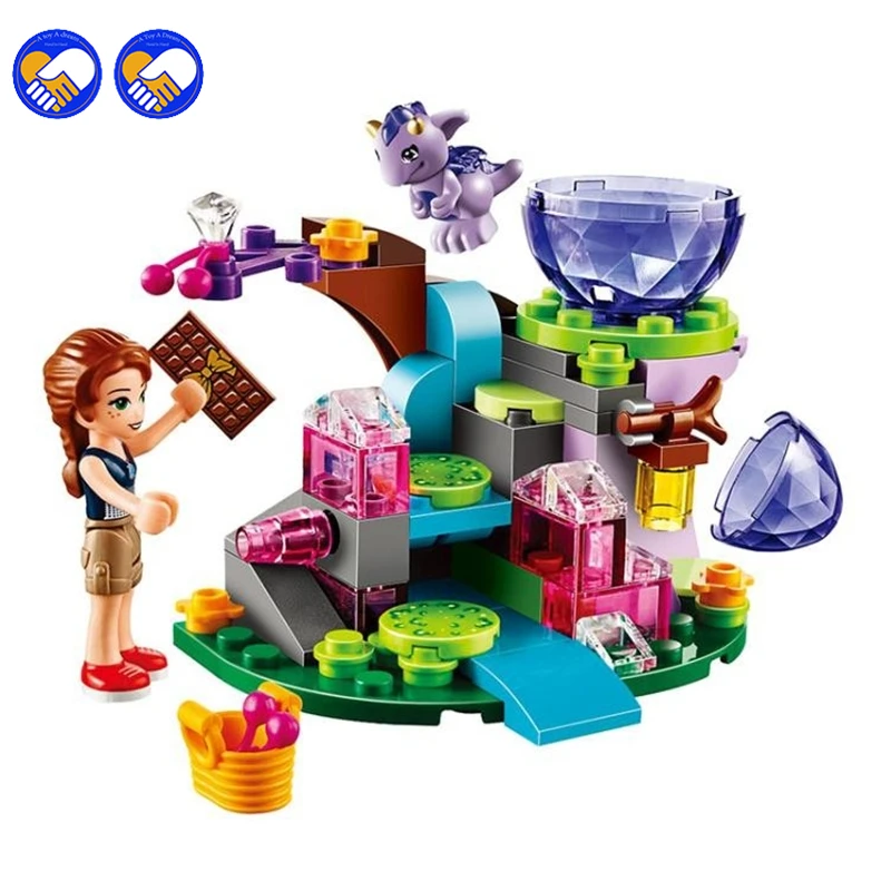 A toy A dream BELA 10499 Elves Emily Jones & the Baby Wind Dragon Building Blocks Kits For Girl Kids Model Toys Marvel lepin baby-building-blocks