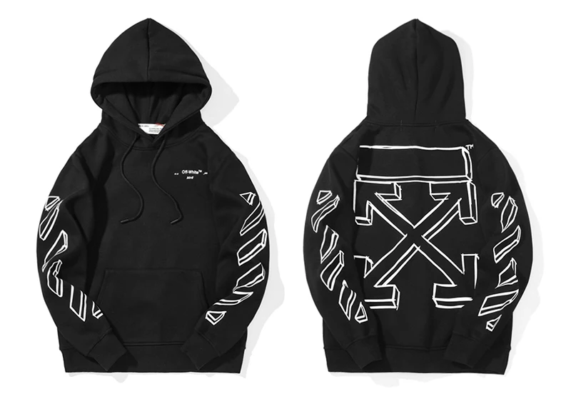 

off white harajuku hoodie men stranger things hip hop