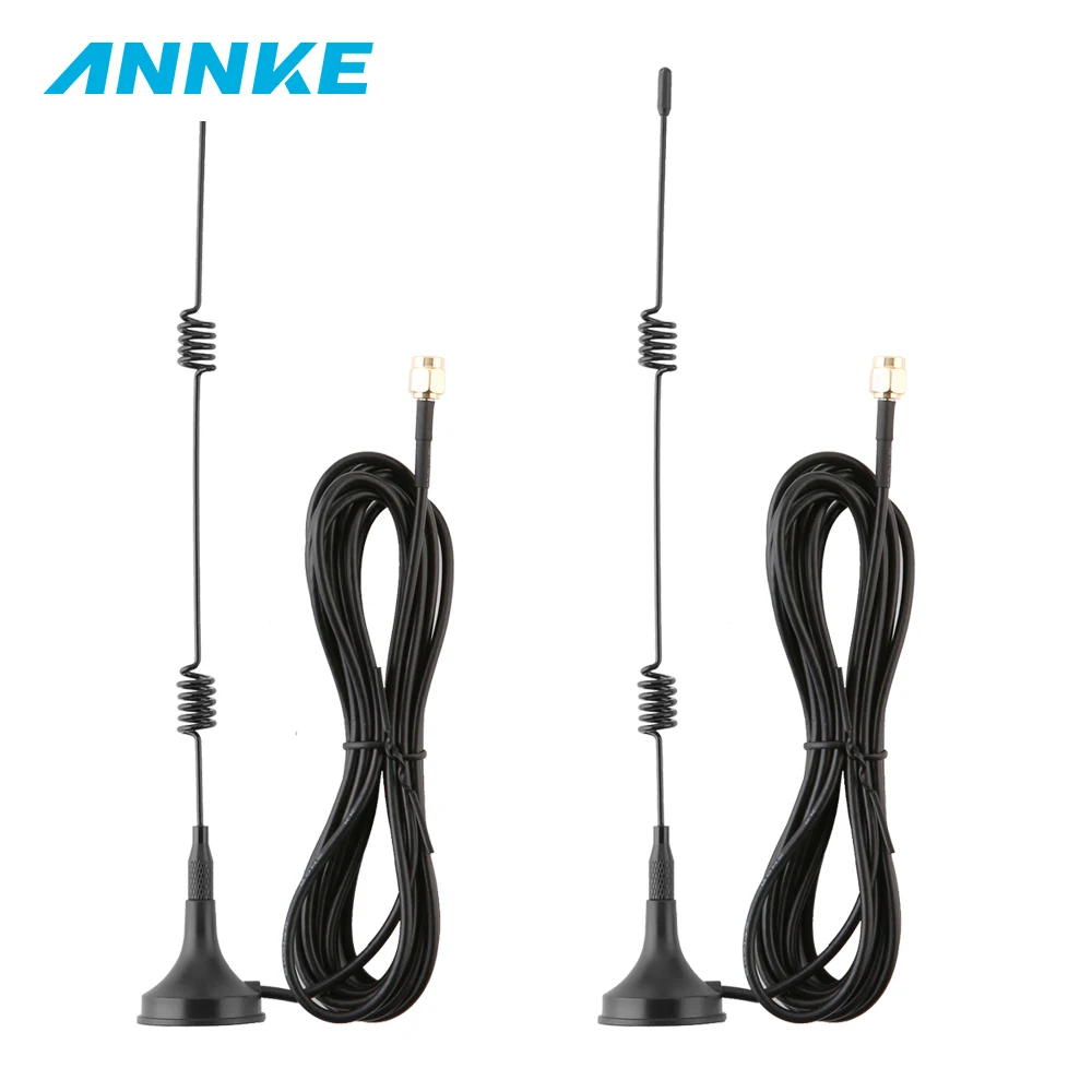

ANNKE 1PCS 3M 9.8ft 7dBi WIFI Antenna Extension Cable With Magnetic Base Reduce distance between Cameras And NVR Enhanced Signal