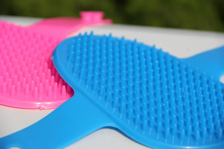 Buy Soft Rubber Dog Bath Brush Comb Cleaning Massage