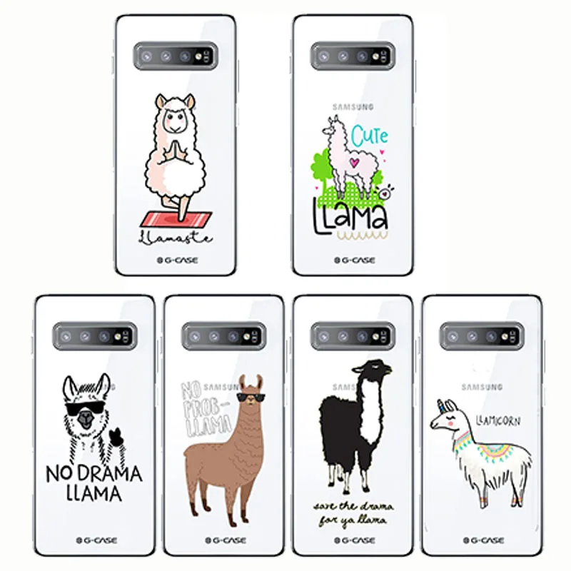 

Cute Llama Alpaca Animals Cartoon Soft Silicon Phone Cases Cover For Samsung Note10 9 A6 S10 PLUS Lite J8 J6 Plus