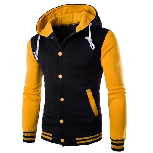 

ZOGAA Men Cotton Jacket Coat Plus Size Casual Baseball Coat Winter Male Hooded Outwear Slim Man Black Jackets Hombre Veste Homme