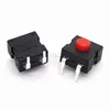 Lampe de poche à LED 1212-112DB 12x12mm, 10 pièces, pied pliant, 2 broches, bouton rouge, allumage et extinction ► Photo 1/2
