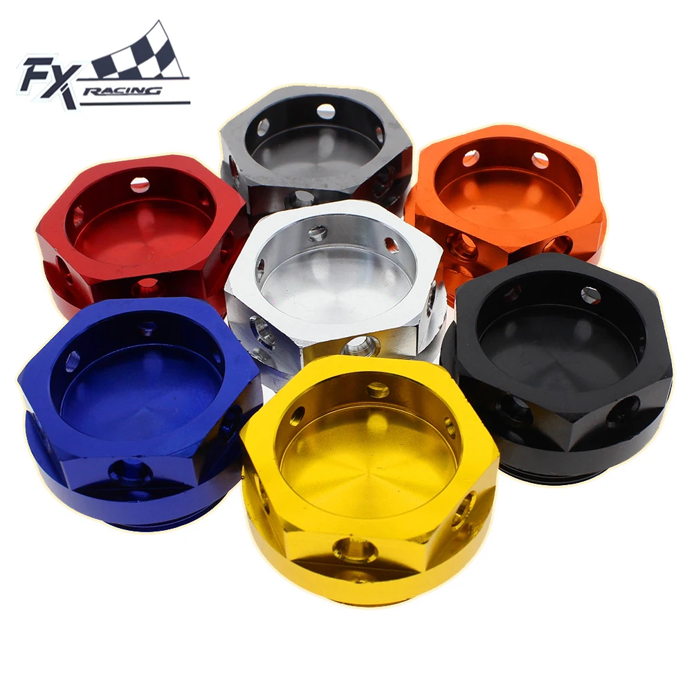 

FX CNC Motorcycles Oil Dip Stick Oil Filler Cap Aluminum For Kawasaki Z750 ZR750 Z1000 ZR1000 KLR250 KL250 ZZR600 ZX600 ZR750