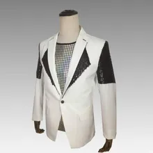 Фотостудия Большие размеры Мужская корейский вариант Мужская Блестки Тонкий костюм свадебных церемоний устроенном костюмы