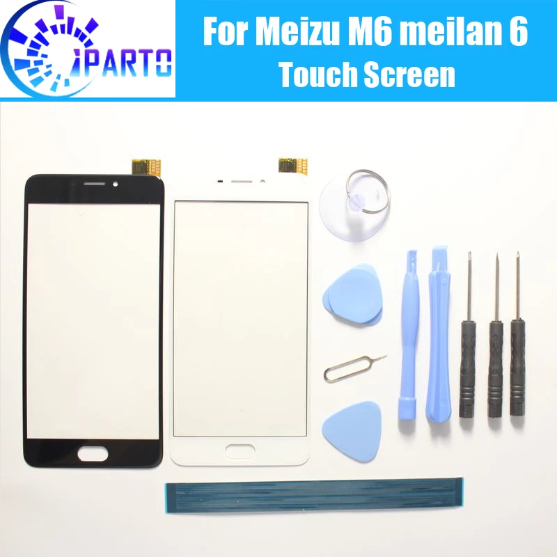 

For Meizu M6 Touch Screen Panel 100% Guarantee New Original Glass Panel Touch Screen Glass For Meilan 6 + Gifts