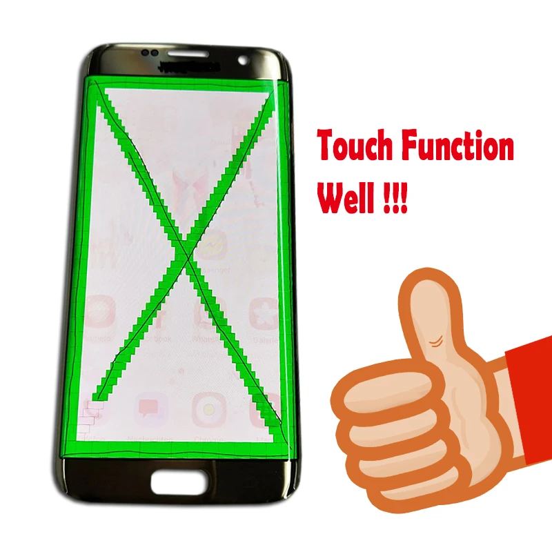 Amoled 5 ''дисплей с жидкокристаллическим дисплеем Burn Shadow рамкой для SAMSUNG Galaxy S7 edge