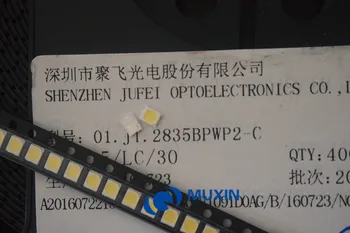 

JUFEI LED 4000pcs/LOT Backlight 1210 3528 2835 1W 3V 107LM Cool white LCD Backlight for TV TV Application 01.JT.2835BPWP2-C