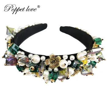 

Luxury Beading King Wedding Crown Bride tiaras and Crowns Hair Jewelry Sparkling Crystal Diadem Prom Party Head ornaments Pagean