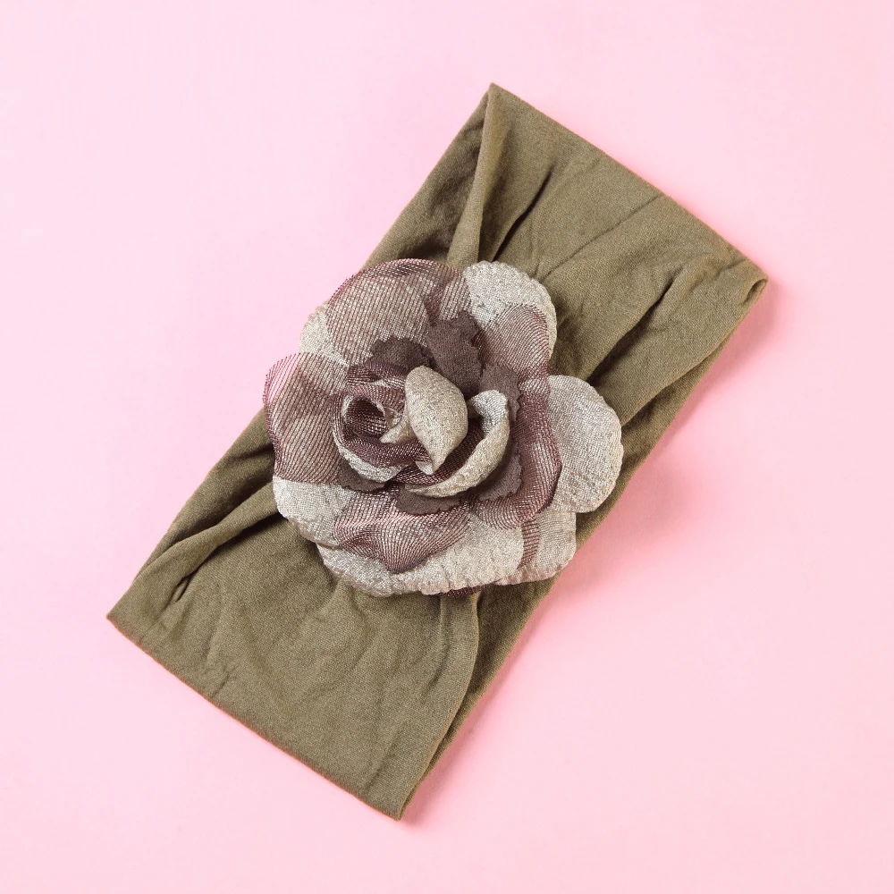 Flower Baby Girls Headwear Cute Infant Toddler Headbands For Girls Photography Props Nylon Headbands Baby Girls Accessories (9)