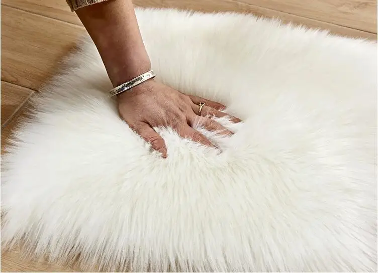 لينة الاصطناعي سجادة من صوف الخراف غطاء مقعد الاصطناعي الصوف الدافئة شعر السجاد مقعد طاقم غرفة نوم المشارب البساط سجادة أرضيات