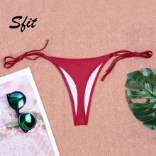 Sfit женские сексуальные одноцветные эластичные дышащие шорты на шнуровке с низкой талией