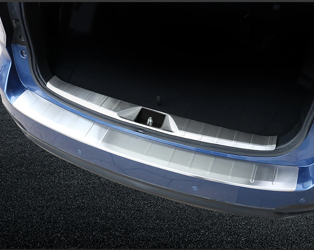 Для Subaru Forester 2013 до нержавеющая сталь внутренний и внешний Задний бампер протектор защита порога отделка узор автомобильный Стайлинг