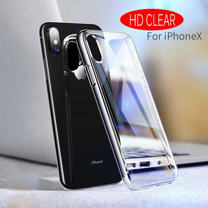 JG. TREE Ультратонкий Прозрачный чехол для Apple iPhone X XS Чехлы Max XR прозрачный мягкий TPU