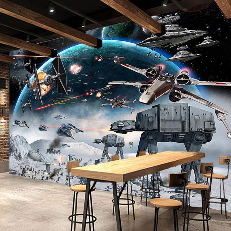 Custom 3d Photo Wallpaper Cartoon Star Wars Children Room Bedroom Wall Painting Living Room Wall Mural Wallpaper For Kids Room Photo Wallpaper Mural Wallpaperwall Mural Wallpaper Aliexpress