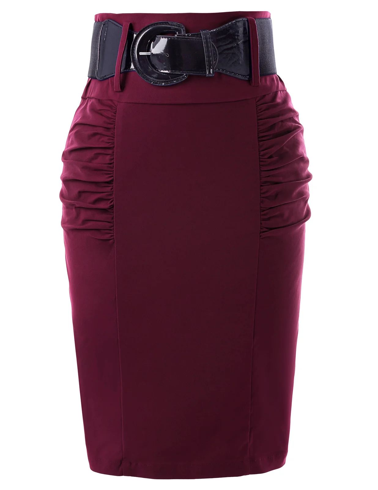 Стиль, женские юбки-карандаш, сексуальные, ребристые, вязанные, длинные, посылка, бедра, разрез до талии, миди, Женская юбка, офисная одежда - Цвет: Dark Red