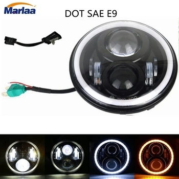 

7" LED Headlight For Motorcycle Projector HID LED Light Bulb For Wrangler LED Headlamp Motor Led