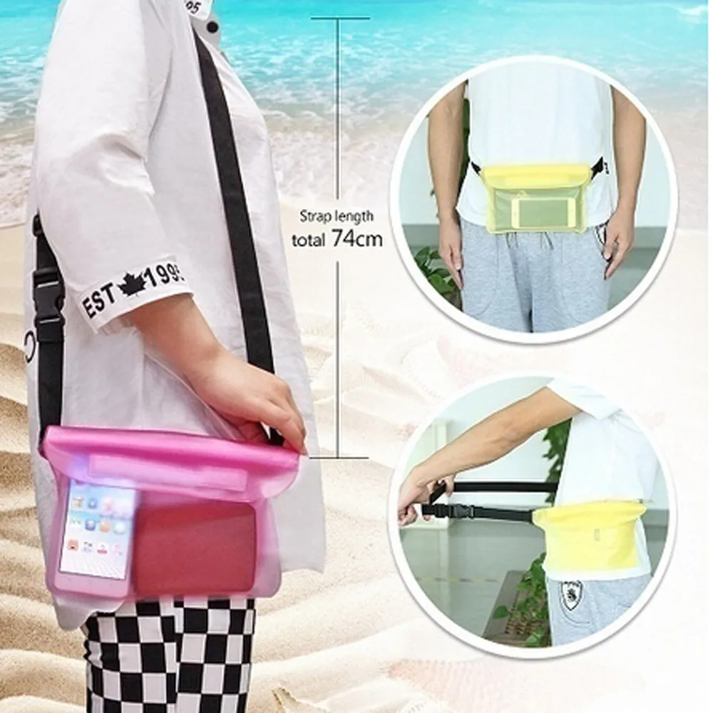 New 1pc PVC 100 Waterproof Pouch Waist Bag Pouch Beach Pouch with