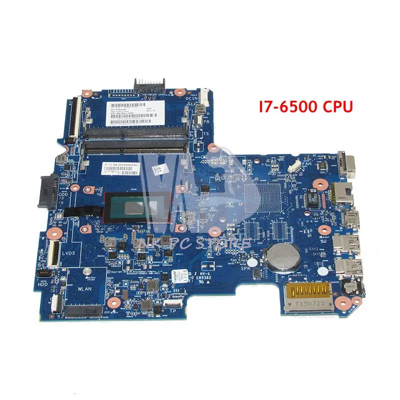 NOKOTION 830020-601 830020-501 830020-001 для hp Probook 246 G4 Материнская плата ноутбука I7-6500U Процессор 6050A2730801-MB-A01